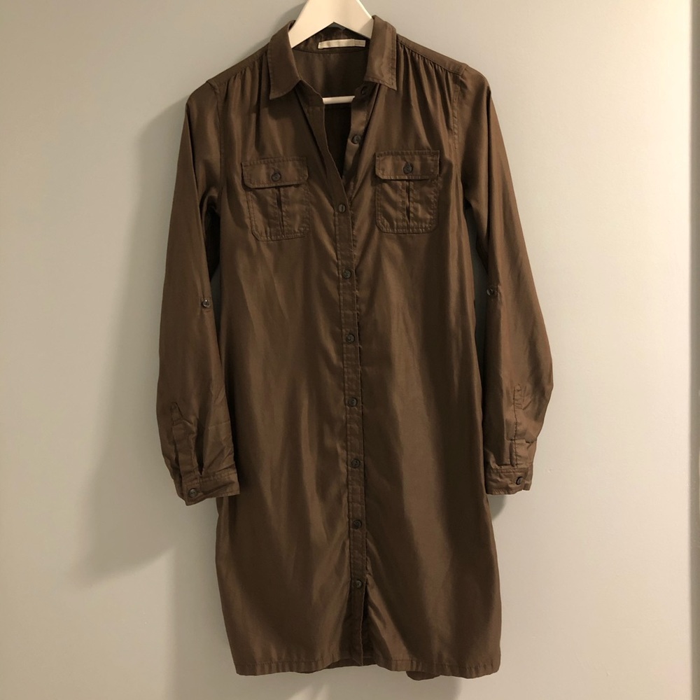 Uniqlo Long Sleeve Shirt Dress